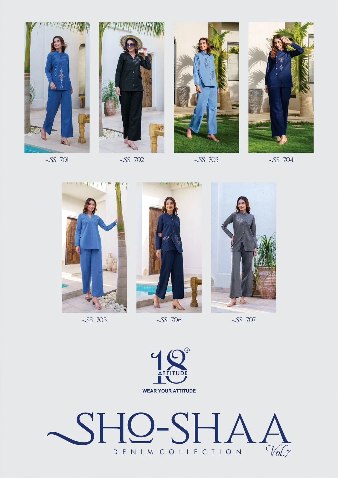Vardan Ethnic Sho-Shaa Vol 7 Denim Cotton Wholesale Denim Collection Catalog — Wholesale Kurtis, MPA wholesale from Surat — view 8